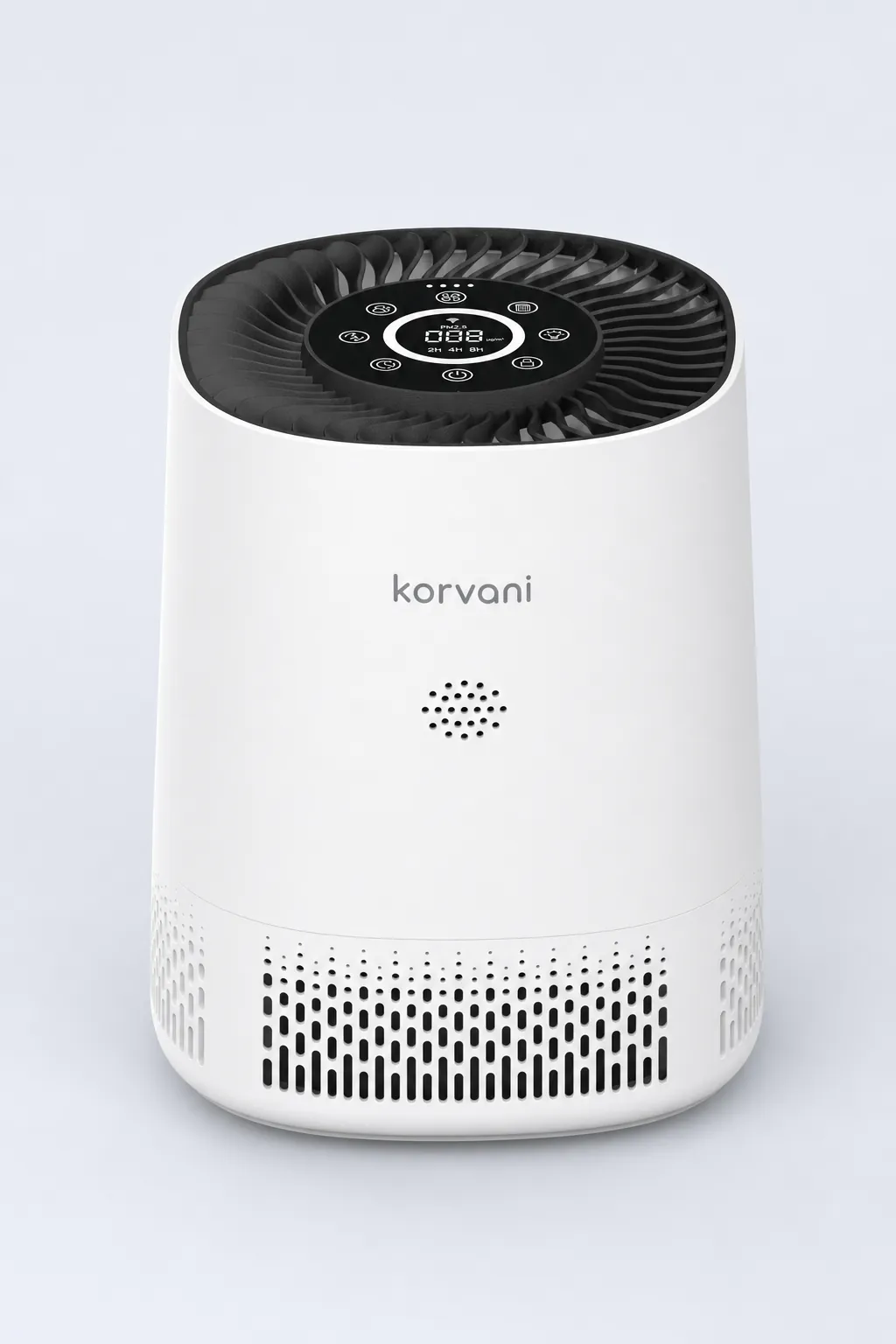 Korvani PureFlow15 luchtreiniger, wit, schuin van voren